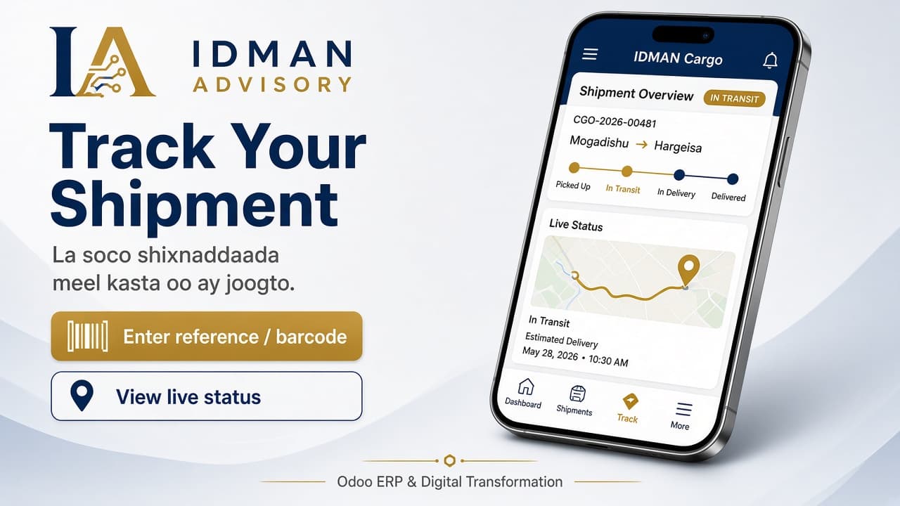 IDMAN Advisory shipment tracking poster
